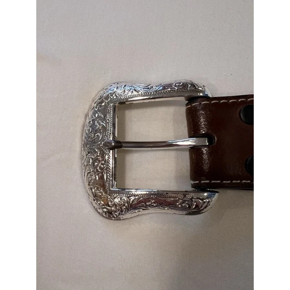 Nocona Genuine Leather Western Belt 46 Distressed